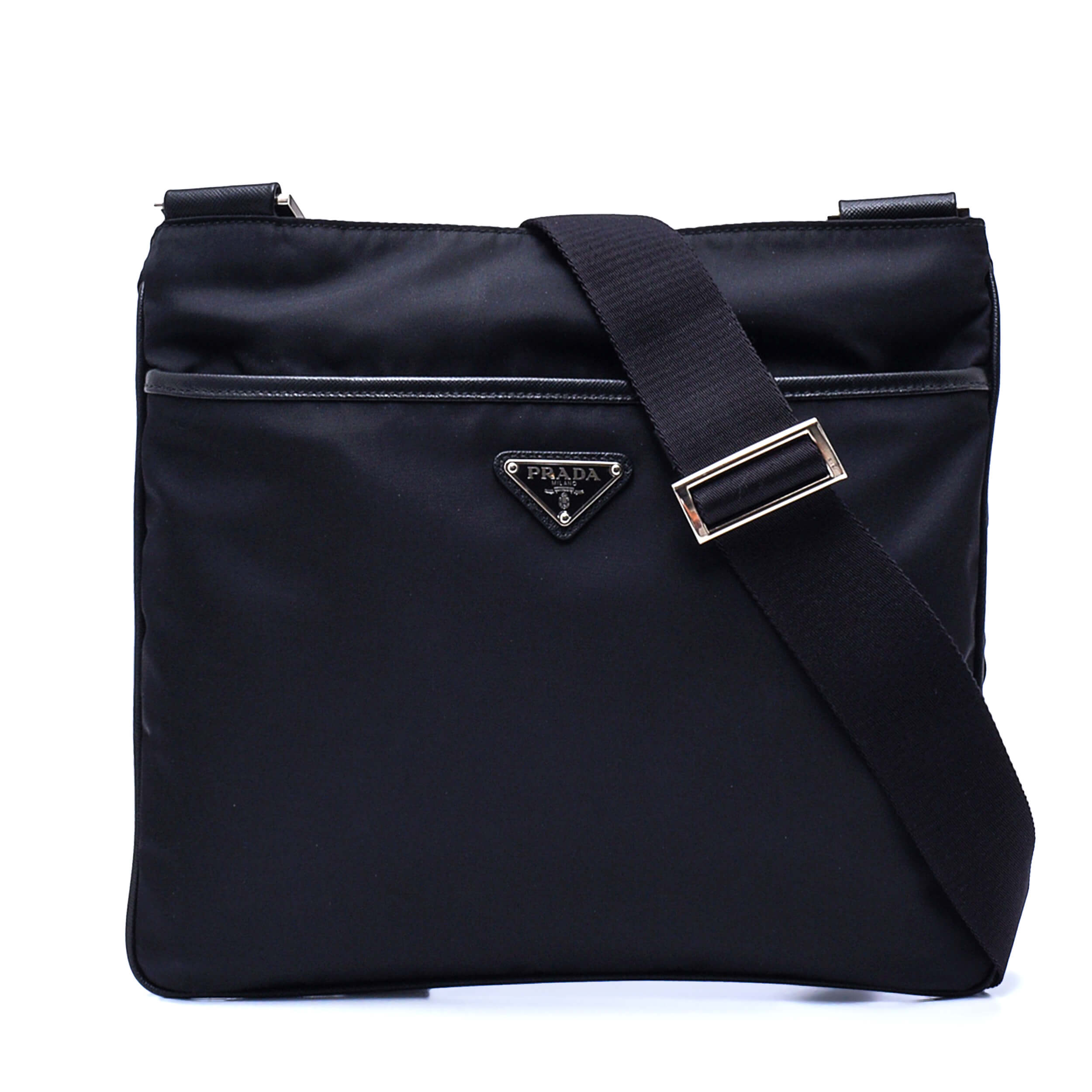 Prada - Black ReNylon Messenger Bag 